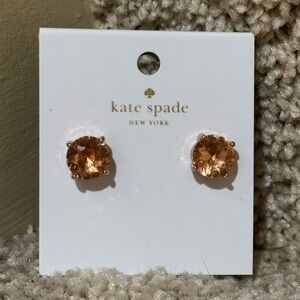 NWT Kate Spade Rose Gold Stud Earrings